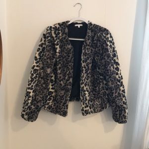 Faux fur coat